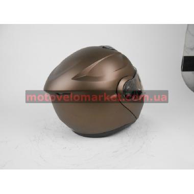 Мотошлем FXW HF-119 (модуляр) коричневый